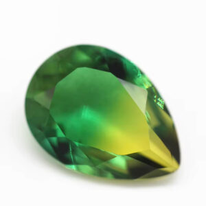 5*7mm-13*18mm Pear Faceted Cut Shape Synthetic Tourmaline Loose Gems Mixed Multicolor Splice Process Crystal Glass Gems