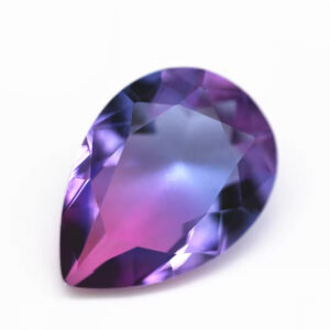 5*7mm-13*18mm Pear Faceted Cut Shape Synthetic Tourmaline Loose Gems Mixed Multicolor Splice Process Crystal Glass Gems