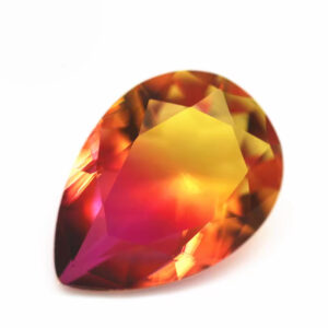 5*7mm-13*18mm Pear Faceted Cut Shape Synthetic Tourmaline Loose Gems Mixed Multicolor Splice Process Crystal Glass Gems