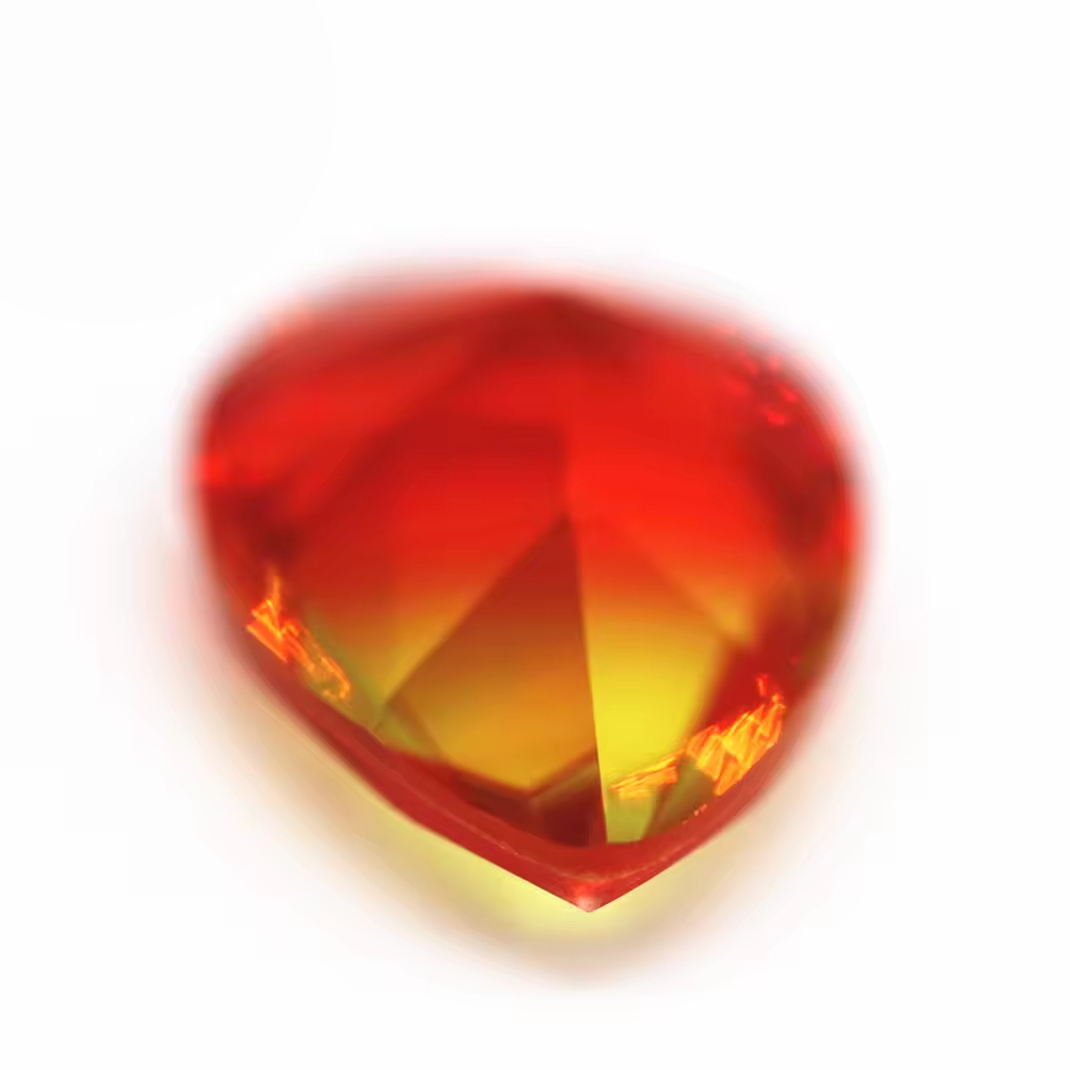 5*7mm-13*18mm Pear Faceted Cut Shape Synthetic Tourmaline Loose Gems Interphase Multicolor Splice Technology Crystal Glass Gems - Image 4