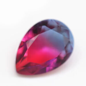 5*7mm-13*18mm Pear Faceted Cut Shape Synthetic Tourmaline Loose Gems Mixed Multicolor Splice Process Crystal Glass Gems