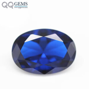 5A Grade 3*5mm-10*14mm Machine Cut Oval Cut 113# Blue Spinel Loose Gemstones Oval Shape Synthetic Sapphire 113# Spinel Gemstones