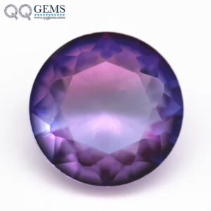 6.0mm -16mm Round Brilliant Cut Shape Synthetic Tourmaline Loose Gems Interphase Mixed Color Joint Process Crystal Glass Gems