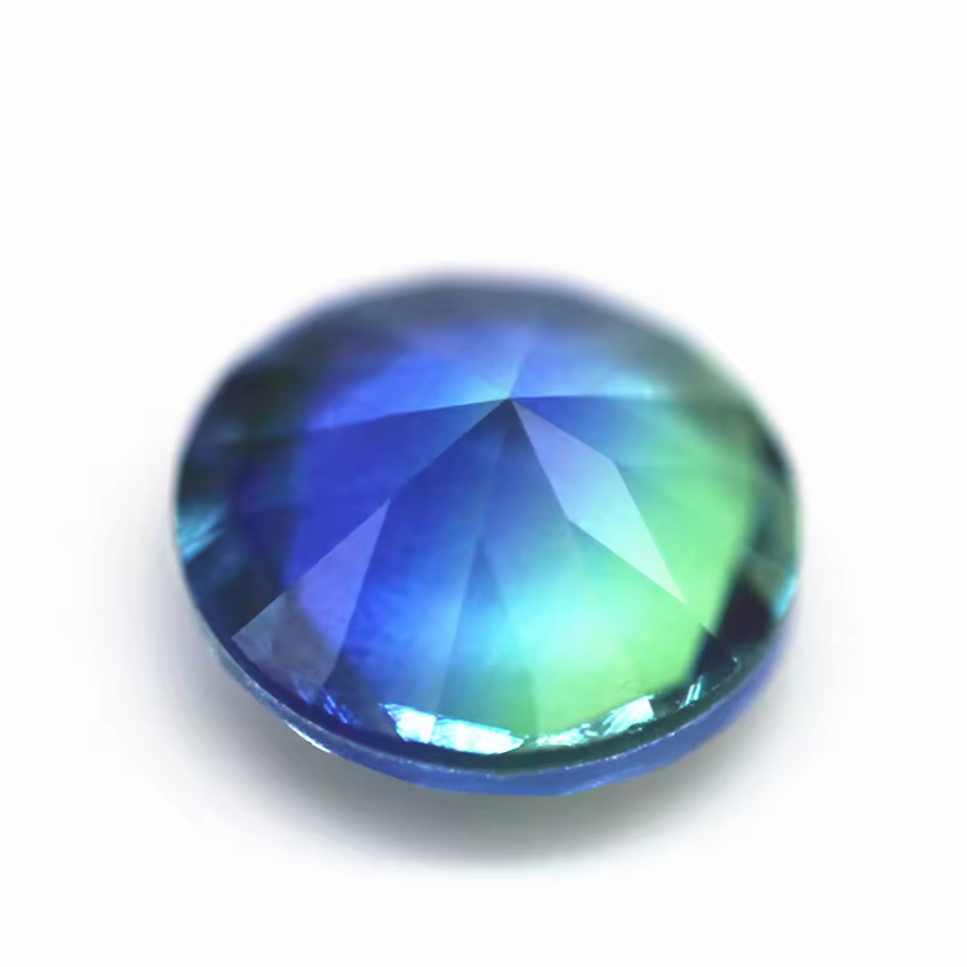 6.0mm -16mm Round Brilliant Cut Shape Synthetic Tourmaline Loose Gems Interphase Mixed Color Joint Process Crystal Glass Gems - Image 3