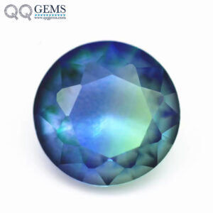 6.0mm -16mm Round Brilliant Cut Shape Synthetic Tourmaline Loose Gems Interphase Mixed Color Joint Process Crystal Glass Gems