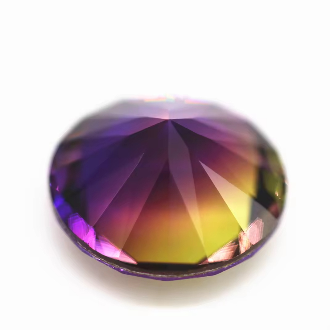 6.0mm -16mm Round Brilliant Cut Shape Synthetic Tourmaline Loose Gems Interphase Mixed Color Joint Process Crystal Glass Gems - Image 4