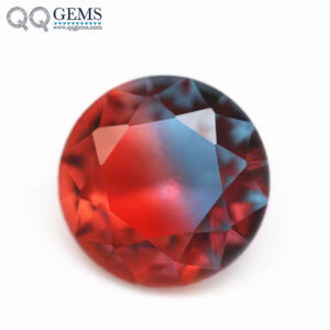 6.0mm -16mm Round Brilliant Cut Shape Synthetic Tourmaline Loose Gems Interphase Mixed Color Joint Process Crystal Glass Gems