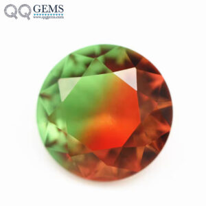 6.0mm -16mm Round Brilliant Cut Shape Synthetic Tourmaline Loose Gems Interphase Mixed Color Joint Process Crystal Glass Gems