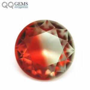 6.0mm -16mm Round Brilliant Cut Shape Synthetic Tourmaline Loose Gems Interphase Mixed Color Joint Process Crystal Glass Gems