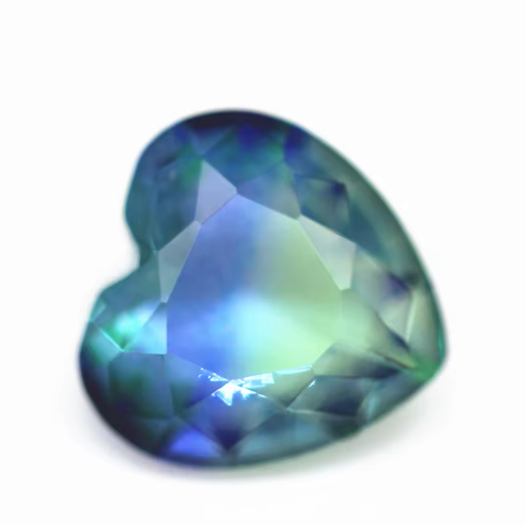 6*6mm-16*16mm Heart Faceted Cut Shape Synthetic Tourmaline Loose Gems Interphase Multicolor Joint Technology Crystal Glass Gems - Image 3