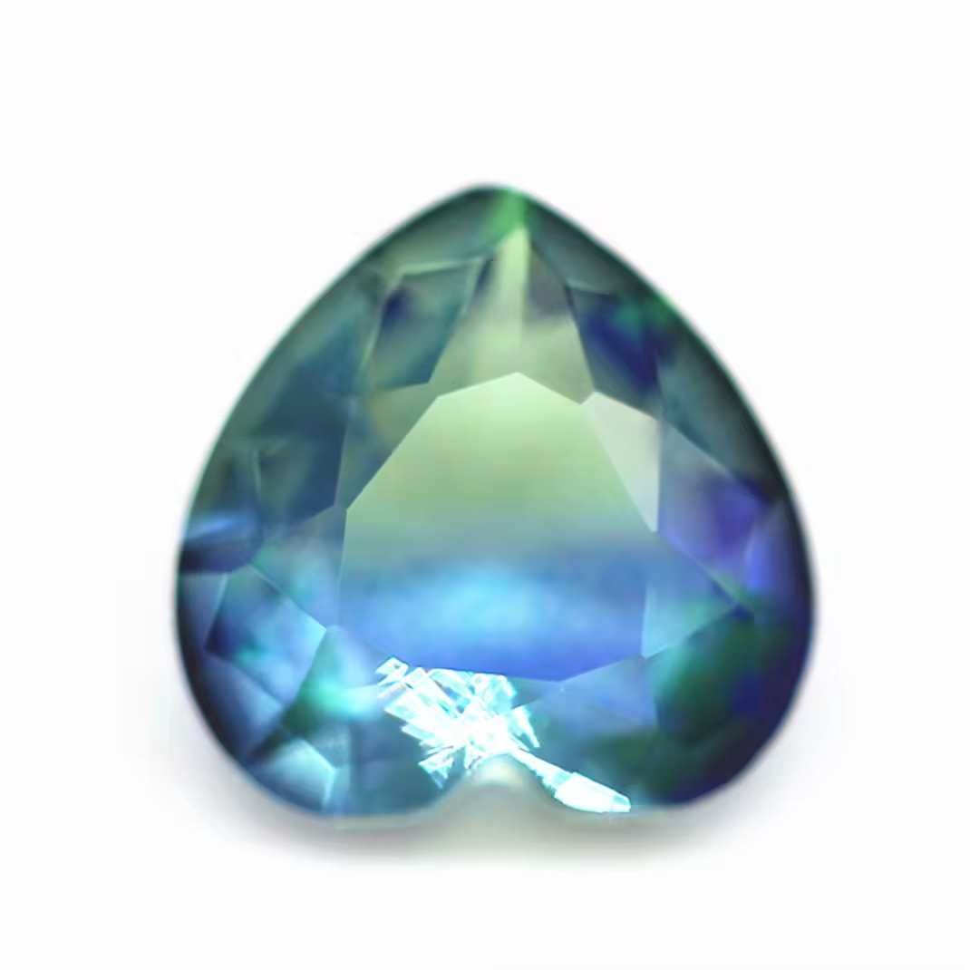 6*6mm-16*16mm Heart Faceted Cut Shape Synthetic Tourmaline Loose Gems Interphase Multicolor Joint Technology Crystal Glass Gems - Image 4