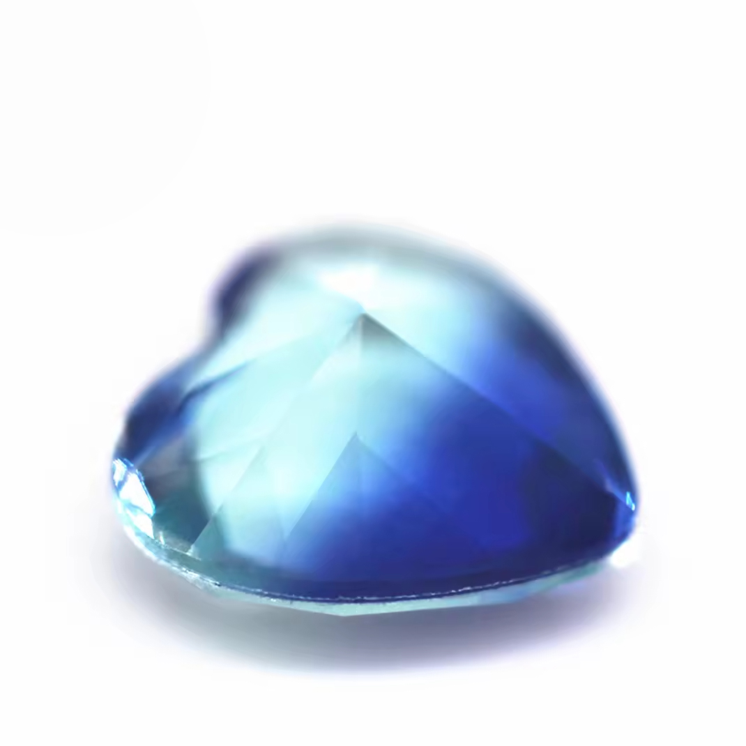 6*6mm-16*16mm Heart Faceted Cut Shape Synthetic Tourmaline Loose Gems Interphase Multicolor Joint Technology Crystal Glass Gems - Image 5