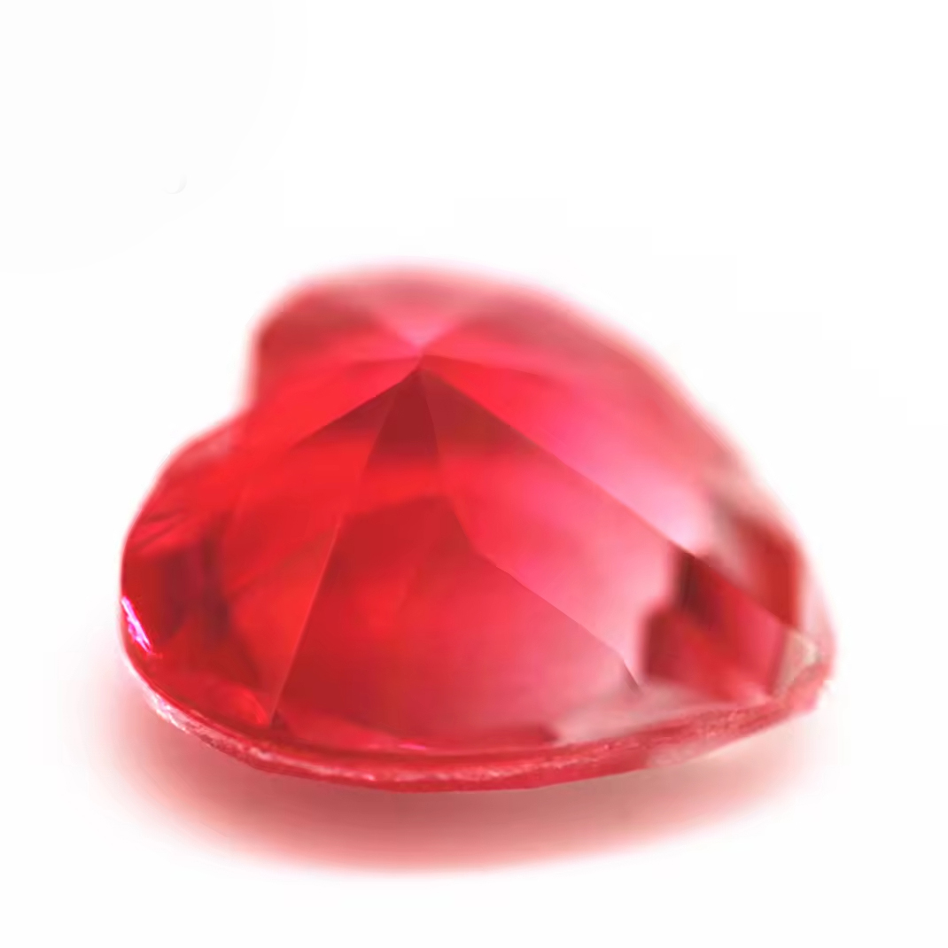 6*6mm-16*16mm Heart Faceted Cut Shape Synthetic Tourmaline Loose Gems Mixed Multicolor Joint Technology Crystal Glass Gems - Image 3