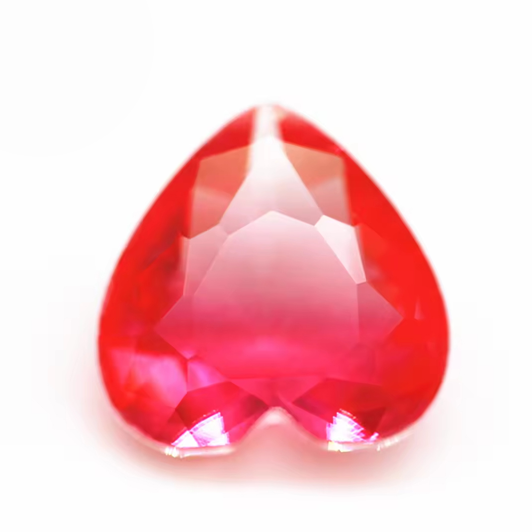 6*6mm-16*16mm Heart Faceted Cut Shape Synthetic Tourmaline Loose Gems Mixed Multicolor Joint Technology Crystal Glass Gems - Image 4