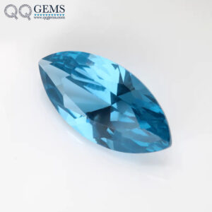 Faceted Cut Marquise Cut 108# Light Aquamarine Blue Spinel Loose Gemstone Marquise Shape Synthetic Spinel 106# Blue Spinel Stone