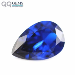 Good Quality Faceted Cut Pear Cut 113# Blue Spinel Loose Gemstones Pear Shape Artificial 113# Spinel Blue Sapphire Gemstones