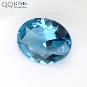 Oval Machine Cut 108# Light Aquamarine Blue Spinel Loose Gemstones Oval Shape Synthetic Spinel 108# Aquamarine Spinel Gemstones