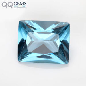 Princess Cut baguette Cut 106# Light Aquamarine Blue Spinel Loose Gemstone baguette Shape Synthetic 106# Aqua Blue Spinel Stones