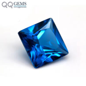 Princess Cut baguette Cut 119# Aquamarine Blue Spinel Loose Stones baguette Shape Synthetic 119# Spinel Aquamarine Spinel Gems