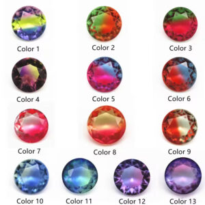 LOOSE SYNTHETIC TOURMALINE SHAPES & COLORS CHART
